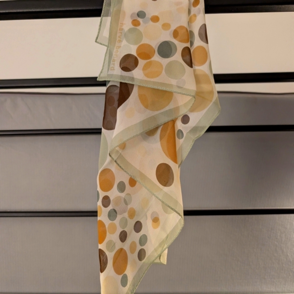 Polka Dot Scarf with Earth Tones